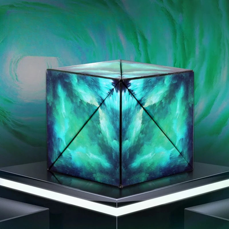 Magic Infinite Cosmic Shasibo Cube — Magnetic Fidget Puzzle Toy, Changeable Anti-Stress Flip Cubic Cube