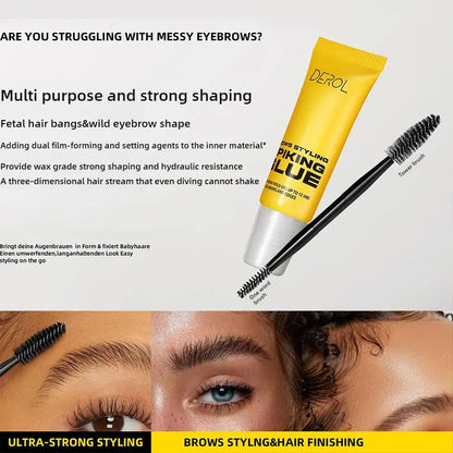 3D Eyebrow Styling Gel – Waterproof, Transparent, Quick Dry, Long-Lasting Brow Lifting Enhancer Makeup