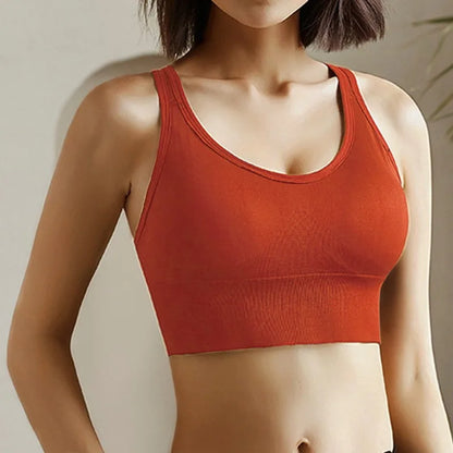Women’s Gym Tank Top — Corset Sports Bra Push-Up Crop Top | Breathable Fitness & Running Athletic Wear