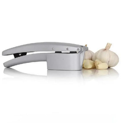 Premium Zinc Alloy Garlic Press & Chopper - Manual Kitchen Gadget for Effortless Garlic Preparation