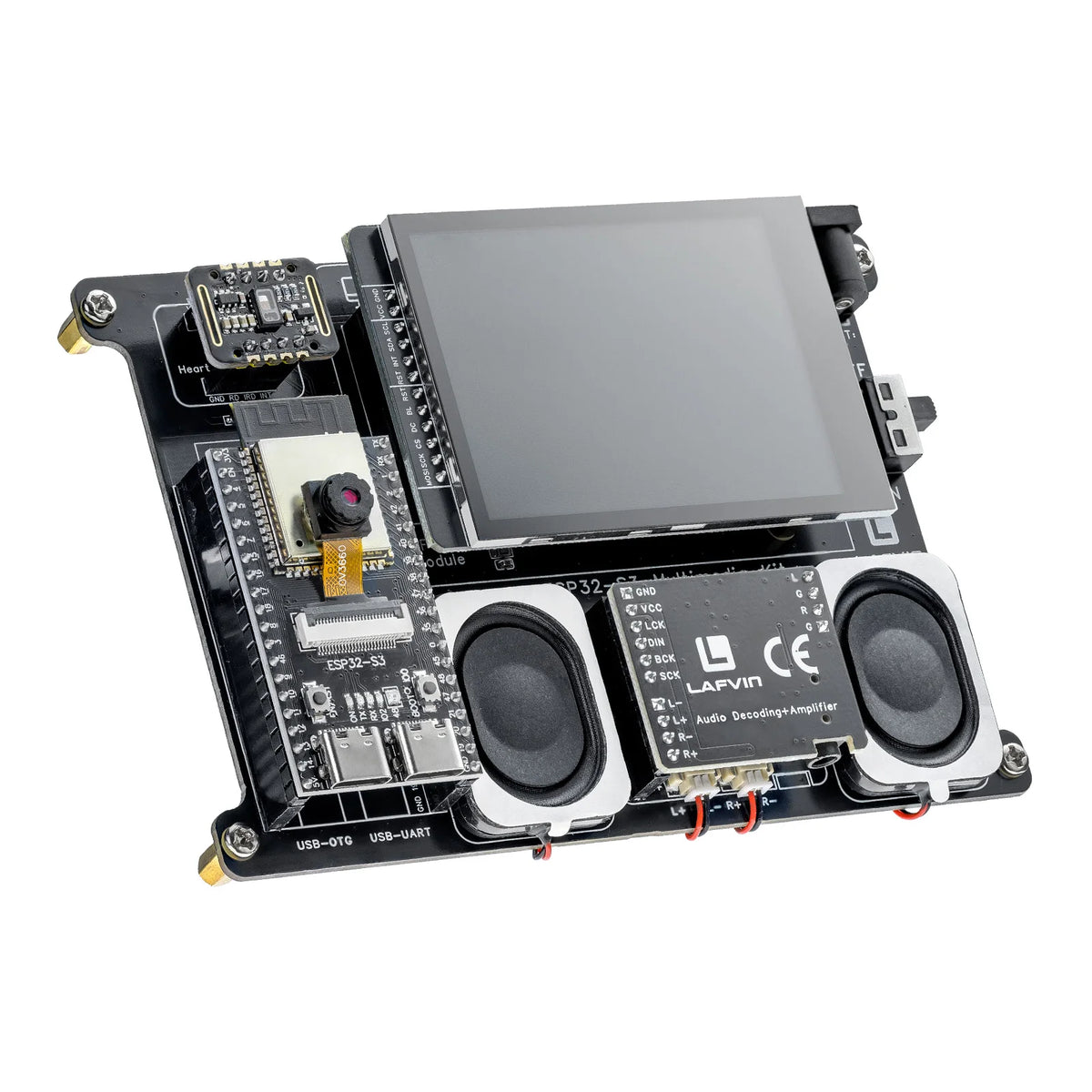 LAFVIN ESP32-S3 Development Kit - Touchscreen Camera Stereo Speaker DIY Multimedia Board