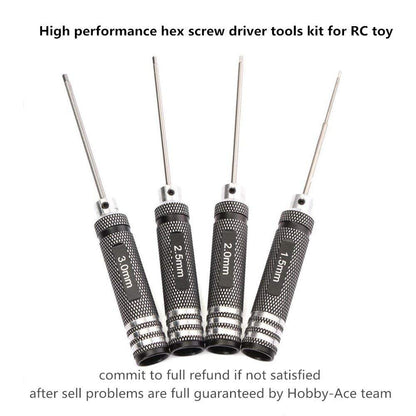 Top Quality Titanium Nitride TiNi Hex Driver Wrench – 1.5mm/2mm/2.5mm/3.0mm Screwdriver for RC Helicopter (1 Piece)
