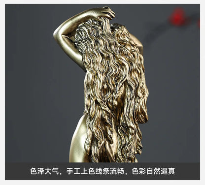 Resin Venus Statue — Greek Mythology Aphrodite Figurine for Nordic Home Decor & Art Room Display