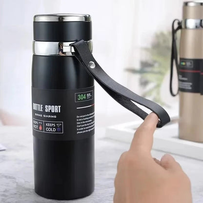 1L Stainless Steel Thermal Water Bottle – Vacuum Insulated Thermos Flask for Hot & Cold Drinks, Coffee & Tea Travel Bottle