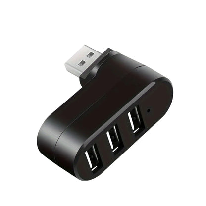 4-Port USB 3.0 Hub - Rotatable Multi-Port USB Data Transfer Expander for Laptop, MacBook & PC