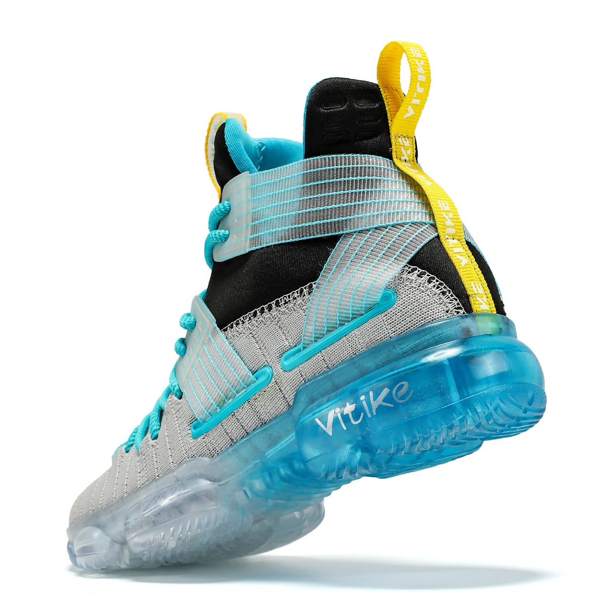 Kids High-Top Basketball Shoes - Durable Lace-Up Non-Slip Sports Sneakers for Running & Play