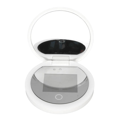 UV Mirror Sunscreen Testing Camera — 2X Magnification Travel Makeup Mirror, 3.5-inch Pocket Size