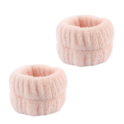 Sponge Spa Headband with Wristbands – Wide Padded Face Washing, Skin Care, Makeup Removal & Shower Headband for Women & Girls