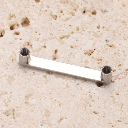 5pcs ASTM F136 Titanium Surface Barbells - 14G Implant Grade Internal Thread Dermal Skin Diver Piercing Jewelry