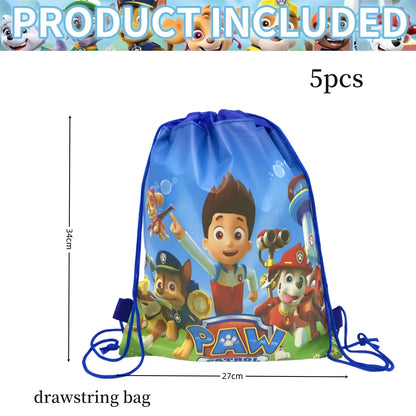 PAW Patrol Birthday Party Supplies Set – Tablecloth, Plates, Cups & Balloons Kids Party Decor for Birthday, Baby Shower & Favors