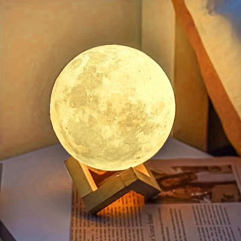LED Moon Galaxy Night Light - DIY Warm Light Bedroom Decor & Birthday Gift for Kids, Girls & Women