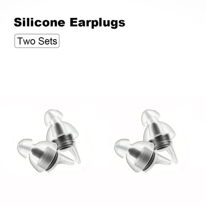 HUAK High Fidelity Silicone Ear Plugs - Reusable Noise Reduction for Sleep, Study, Work, Music, Motorcycle & Swimming