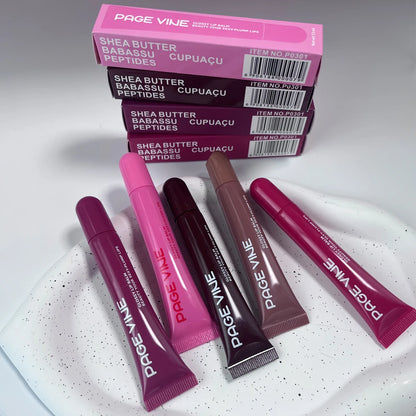 Moisturizing Lip Gloss Phone Case — Transparent Raspberry Jelly Lipstick Balm Hydrating Gloss