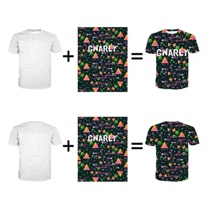 Custom 3D Print T-Shirt - Personalized Unisex Short Sleeve Summer Streetwear