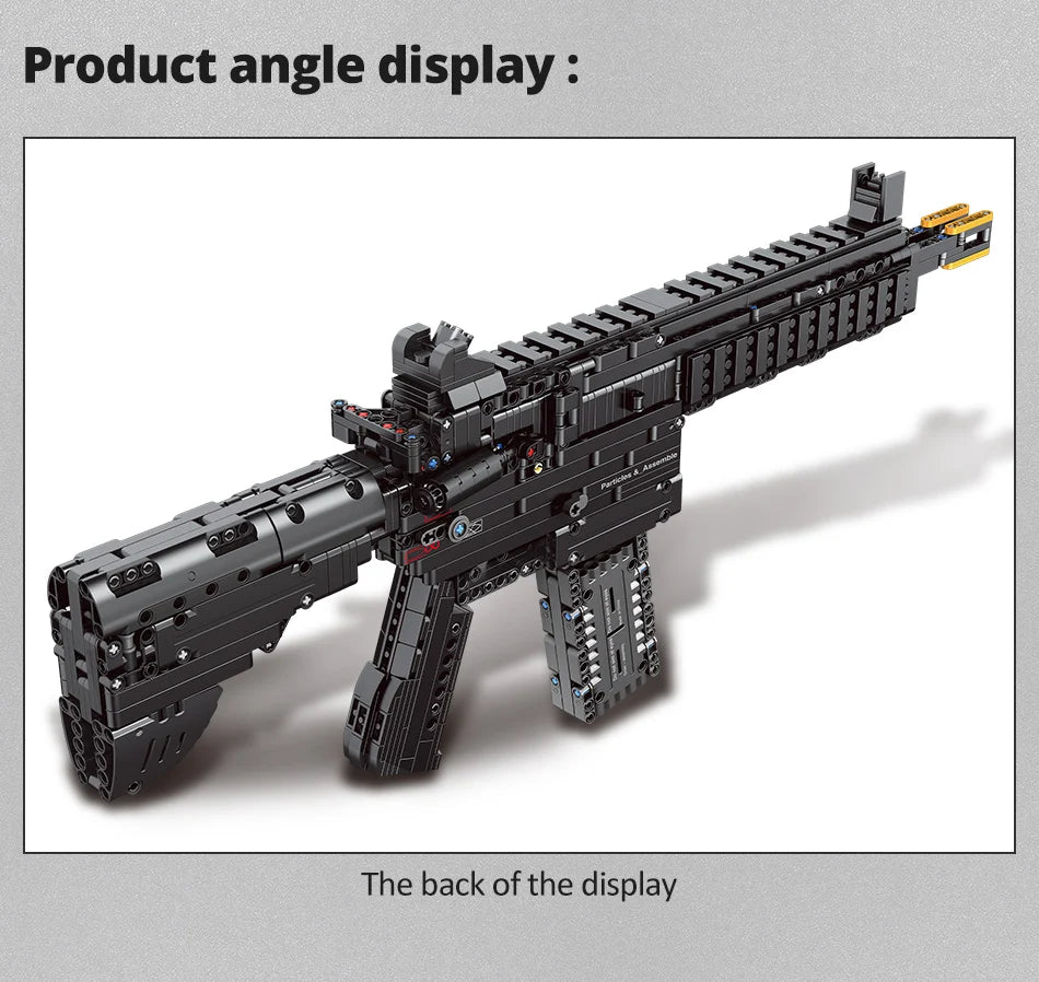ZKZC WW2 Military Weapon Building Block Set – Shotgun, Sniper & Assault Rifle Toy for Kids Gifts