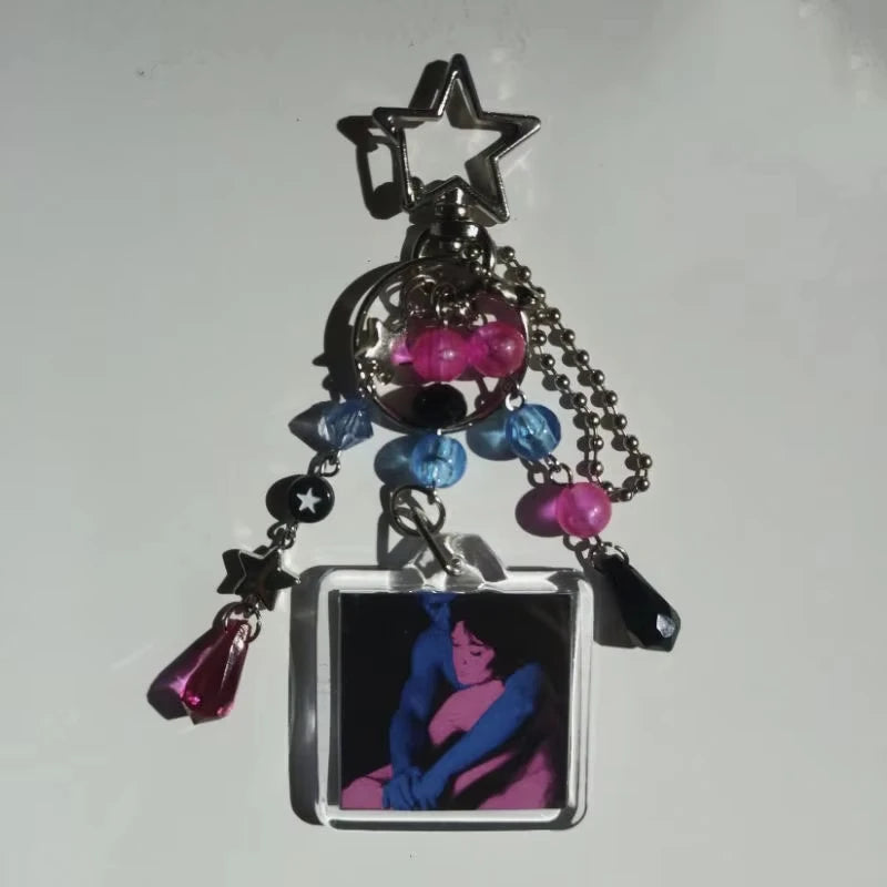 My Chemical Romance Beaded Keychain - Three Cheers for Sweet Revenge Bag Charm and Fan Gift Accessory