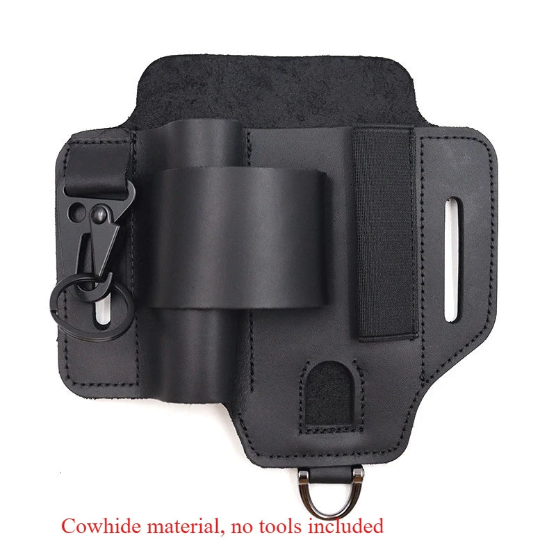 EDC Tactical Tool Holster - Outdoor Waist Storage Pouch for Flashlight, Knife & Wilderness Survival Gear
