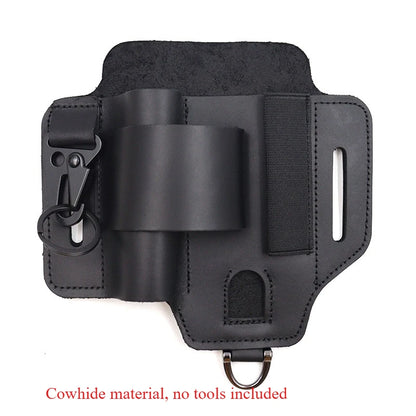 EDC Tactical Tool Holster - Outdoor Waist Storage Pouch for Flashlight, Knife & Wilderness Survival Gear