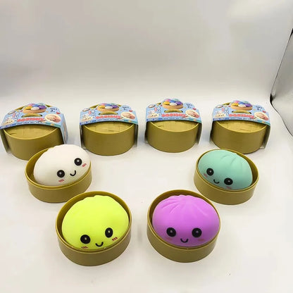 Dumpling Squishy Stress Relief Toy - Cute Slow-Rebound Fidget Toy for Kids & Adults