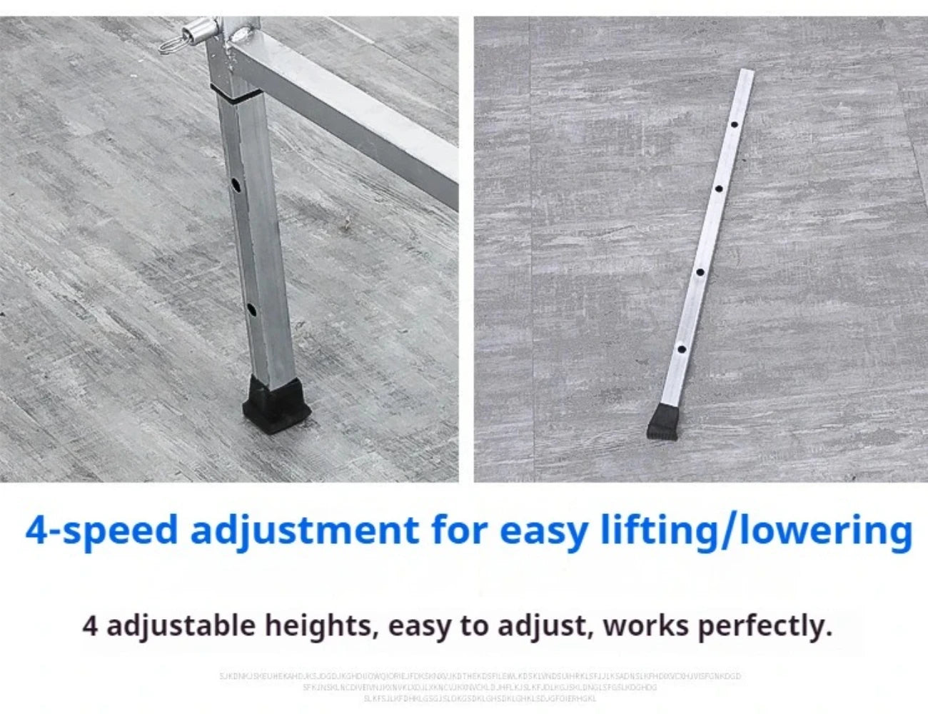 Foldable Steel Scaffolding Ladder – Portable Construction Workbench & Elevated Platform for Home Decoration, Renovation & Heavy-Duty Building Use