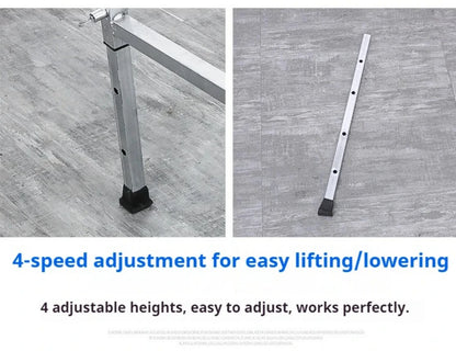 Foldable Steel Scaffolding Ladder – Portable Construction Workbench & Elevated Platform for Home Decoration, Renovation & Heavy-Duty Building Use