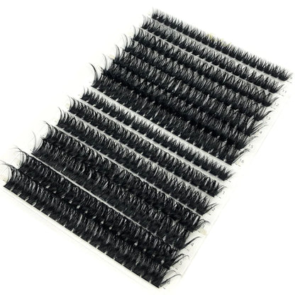 HBZGTLAD 280Pcs 3D Mink Eyelash Clusters Set – Handmade 10D 60D 80D Natural Style False Eyelashes Extension Bundle Pack