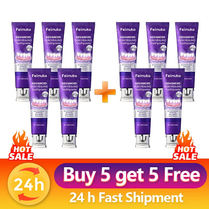 Gum Repair Whitening Toothpaste - Plaque & Caries Removal, Fresh Breath, Deep Cleaning & Stain Protection Oral Care Toothpaste