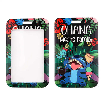 Stitch Cute Cartoon Lanyard – Keychain, ID & Credit Card Holder, Mobile Phone Charm Neck Strap Gift