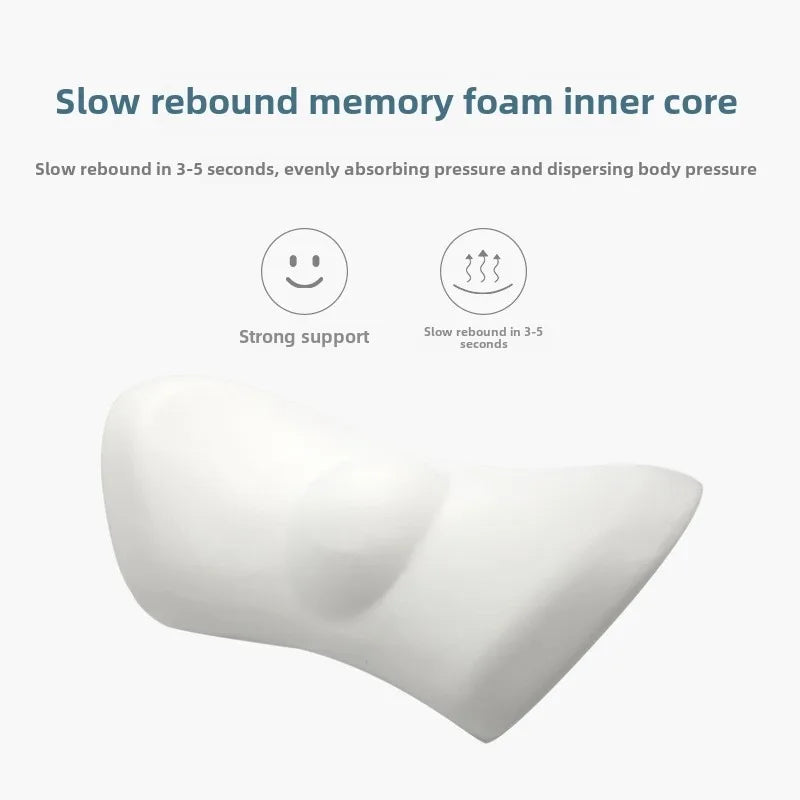 Breathable Memory Foam Cushion – Car Seat, Waist & Lumbar Support Pillow, Bed & Sleeping Interior Accessories