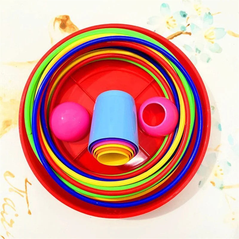 Children Throw Ring Stacking Game Toy – Interactive Indoor & Outdoor Parent-Child Circle Ferrule Layers Educational Fun Gift