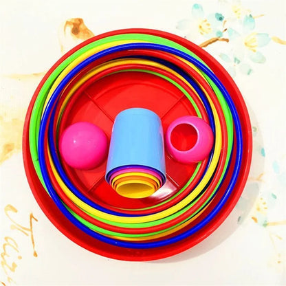 Children Throw Ring Stacking Game Toy – Interactive Indoor & Outdoor Parent-Child Circle Ferrule Layers Educational Fun Gift