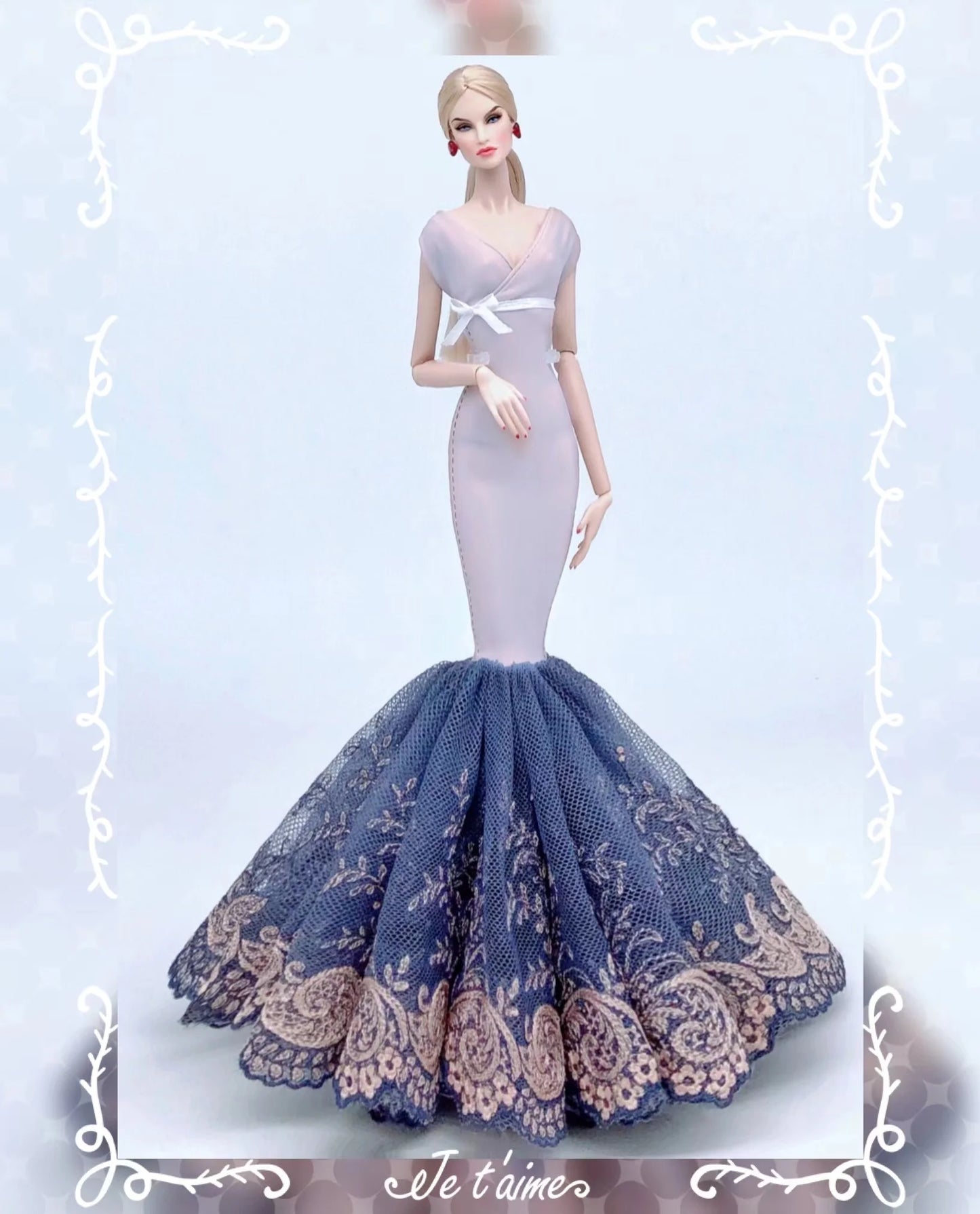 Barbie Doll Wedding Dress – Elegant Outfit for 11.5" & 12" Dolls