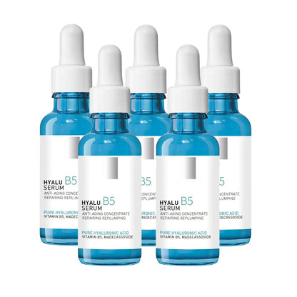 B5 Hyaluronic Acid Facial Serum - Anti-Aging Firming Moisturizer for Fine Lines, Dark Circles & Skin Brightening Care