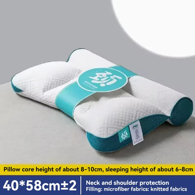 Cervical Pillow, PE Hose-Filled Sleeping Pillow, Japan Style Orthopedic Neck Protection Cushion, 40x58cm Bedding (1PC)