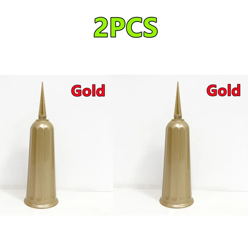 2/1PC Cemetery Vase with Spikes – Plastic Floral Vase Holder for Gravestone, Outdoor Flower Marker Decorations for Graves