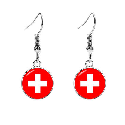 France National Flag Earrings - Multicolor Country Flag Jewelry for Women, Travel Pride & Celebration Gifts