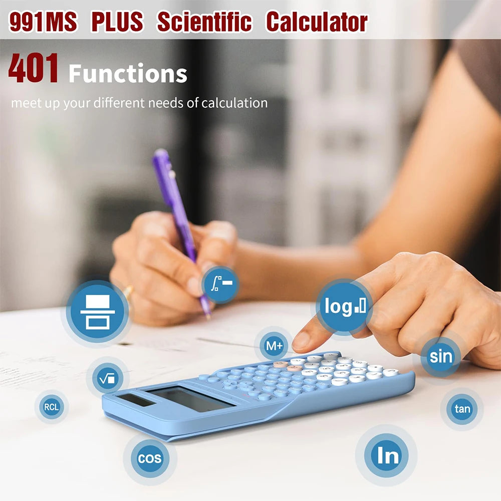 Scientific Calculator 991MS - 401 Functions for School, College, Study & Exams