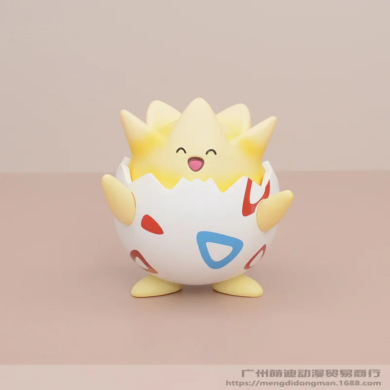 Mini Kawaii Togepi Anime Figure – Cute Pokémon Collectible Desktop Car Ornament, Surprise Gift Toy for Boys & Girls