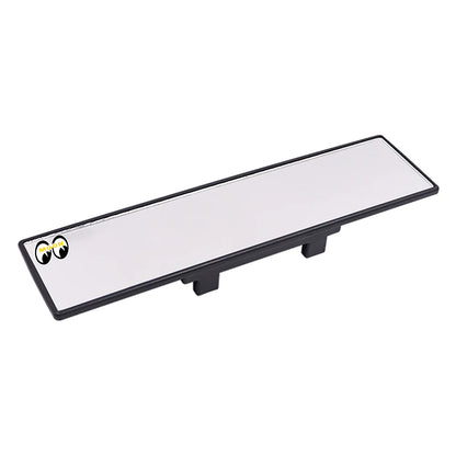 JDM Panoramic 300mm Rearview Mirror - Broadway Style Wide Angle Mooneyes Yellow Car Interior Mirror