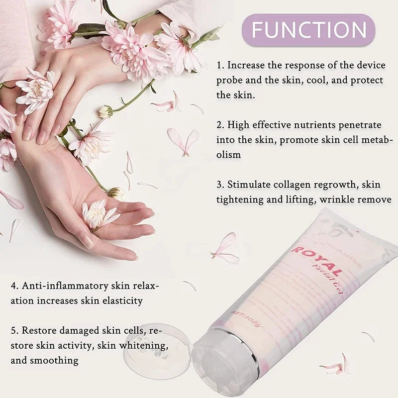 300ml Cooling Hair Removal Gel Cream – Full Body Depilatory Skin Care for Laser Hair Removal & Body Slimming (Men & Women)