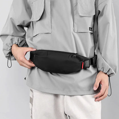 Waterproof Men’s Crossbody Waist Bag – Stylish Travel Belt Bag for College Students and Young Adults