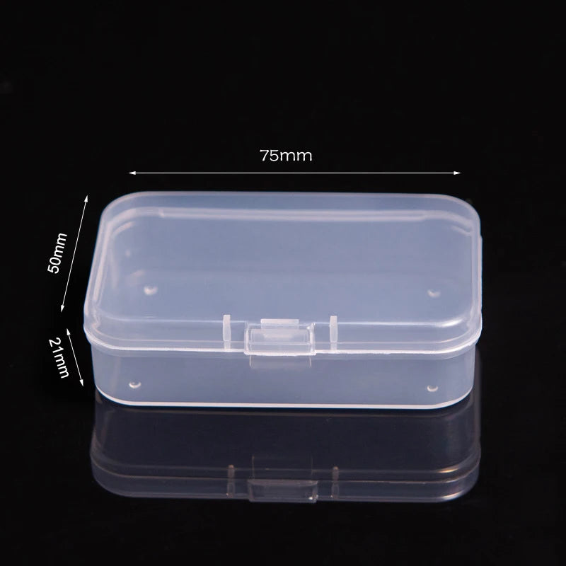 Multifunctional Acrylic Card Storage Box – 12x10.5cm Display Case with 2 Compartments, Holds 400 Postcards or Photos