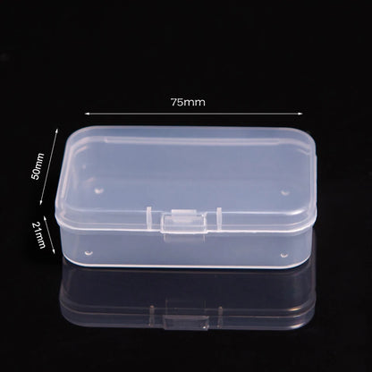 Multifunctional Acrylic Card Storage Box – 12x10.5cm Display Case with 2 Compartments, Holds 400 Postcards or Photos
