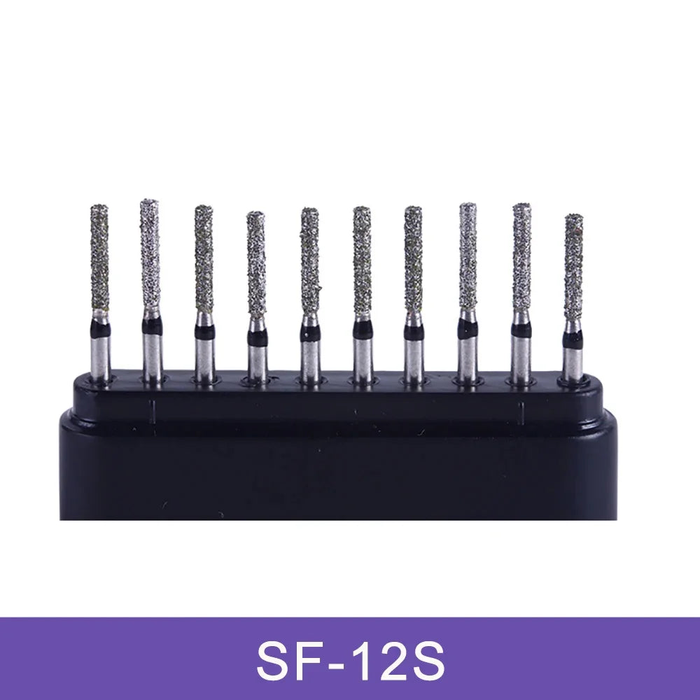 AZDENT Dental Diamond Burs Kit – Multiple Models with Black Storage Box for High-Speed Handpiece