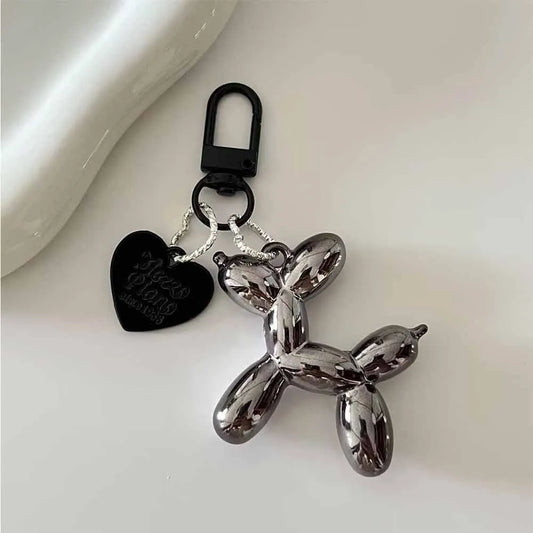 Cute Cartoon Balloon Dog Keychains - Couple Key Ring, New Car Holder Jewelry, Gift Decoration Accessories