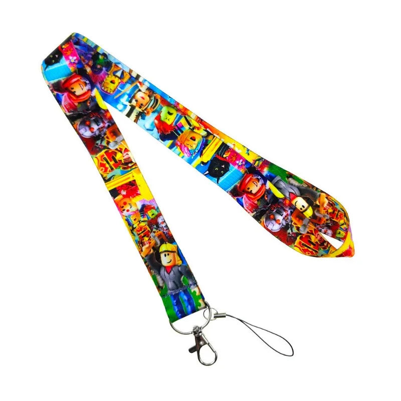 Roblox Mobile Phone Lanyard – Card Holder Key Accessory, Student Bus Card Anti-Loss Hard Shell Case, Decorative Item