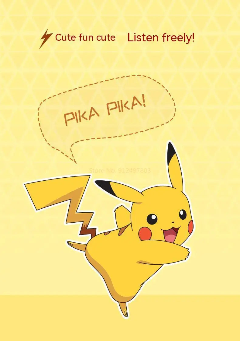 Pokémon Pikachu Wireless Bluetooth 5.0 Earphones – Noise Reduction Sport Headphones with Touch Control & Mic, Universal Gift