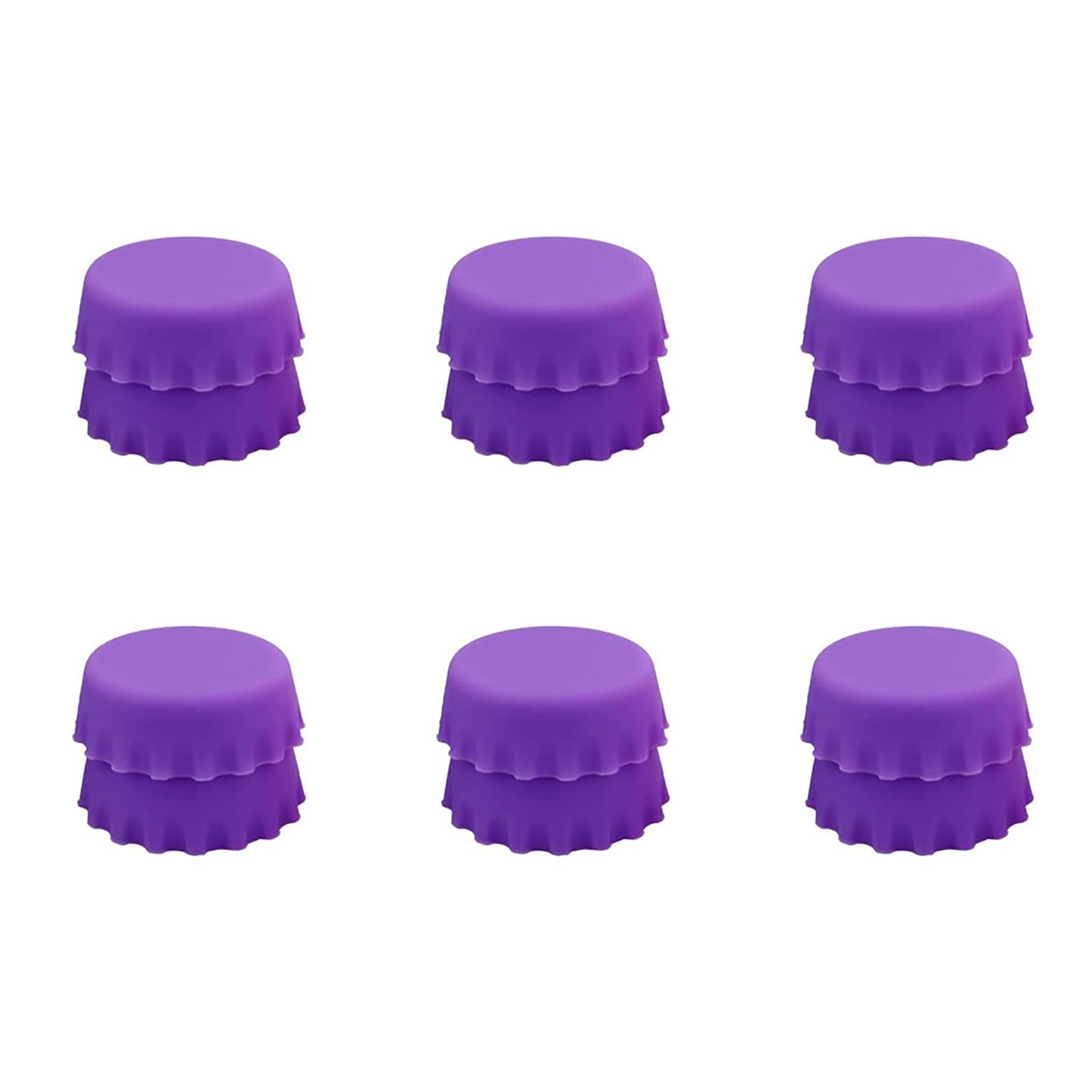 2/6/12pcs Silicone Beer Bottle Caps – Preservative Covers for Wine, Vinegar, Soy, and Cocktail Bottles