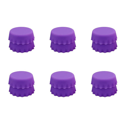 2/6/12pcs Silicone Beer Bottle Caps – Preservative Covers for Wine, Vinegar, Soy, and Cocktail Bottles