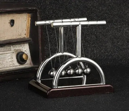 Newton’s Cradle Balance Toy - Steel Ball Physics Pendulum for Science Learning & Stress Relief